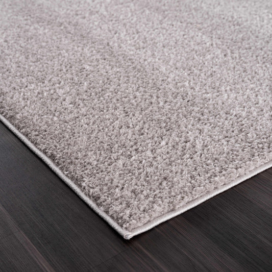 Judy Solid Gray Washable Shag Rug