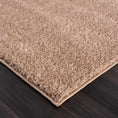 Load image into Gallery viewer, Judy Solid Brown Washable Shag Rug
