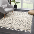 Load image into Gallery viewer, Kibureau Cream Barber Shag Rug - Limited Edition
