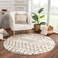 Load image into Gallery viewer, Kibureau Cream Barber Shag Rug - Limited Edition
