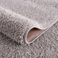 Load image into Gallery viewer, Judy Solid Gray Washable Shag Rug
