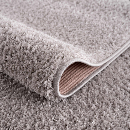 Judy Solid Gray Washable Shag Rug