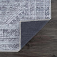 Load image into Gallery viewer, Barny Cream & Gray Washable Area Rug
