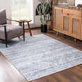 Load image into Gallery viewer, Barny Cream & Gray Washable Area Rug
