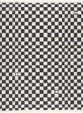 Load image into Gallery viewer, Kieu Black & White Checkered Shag Rug
