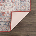 Load image into Gallery viewer, Ambre Distressed Red Washable Rug - Limited Edition
