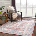 Load image into Gallery viewer, Ambre Distressed Red Washable Rug - Limited Edition
