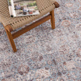 Load image into Gallery viewer, Dauis Brown&Blue Washable Persian Style Rug
