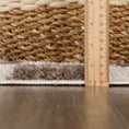 Load image into Gallery viewer, Canika Brown Washable Checkered Area Rug
