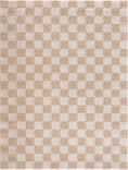 Load image into Gallery viewer, Canika Beige Washable Checkered Area Rug
