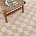 Load image into Gallery viewer, Canika Beige Washable Checkered Area Rug
