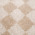 Load image into Gallery viewer, Canika Beige Washable Checkered Area Rug
