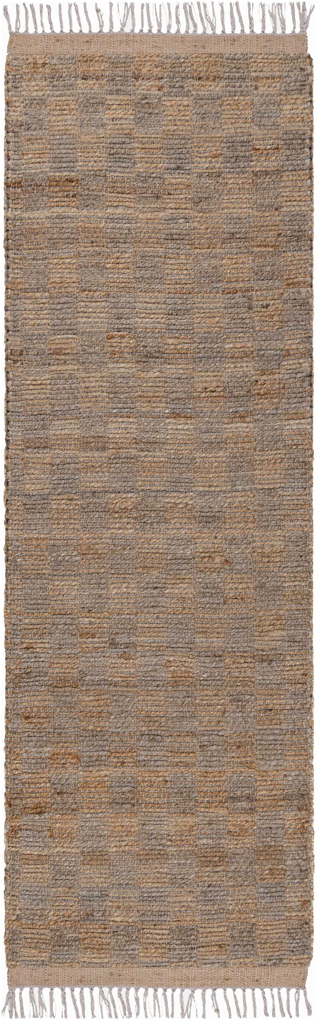 Lonut Lite Checkered Jute Rug