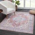 Load image into Gallery viewer, Brown Bagamanoc Medallion Washable Area Rug - Clearance
