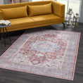 Load image into Gallery viewer, Brown Bagamanoc Medallion Washable Area Rug - Clearance
