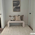 Load image into Gallery viewer, Faina Solid Cream Shag Rug Washable
