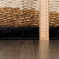 Load image into Gallery viewer, Faina Solid Black Shag Rug Washable
