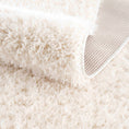 Load image into Gallery viewer, Faina Solid Cream Shag Rug Washable
