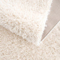 Load image into Gallery viewer, Faina Solid Cream Shag Rug Washable
