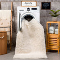 Load image into Gallery viewer, Faina Solid Cream Shag Rug Washable
