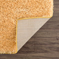 Load image into Gallery viewer, Faina Solid Gold Shag Rug Washable
