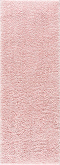 Load image into Gallery viewer, Faina Solid Pink Shag Rug Washable
