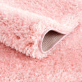 Load image into Gallery viewer, Faina Solid Pink Shag Rug Washable
