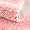 Load image into Gallery viewer, Faina Solid Pink Shag Rug Washable
