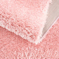 Load image into Gallery viewer, Faina Solid Pink Shag Rug Washable
