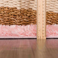 Load image into Gallery viewer, Faina Solid Pink Shag Rug Washable
