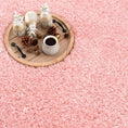 Load image into Gallery viewer, Faina Solid Pink Shag Rug Washable
