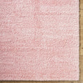 Load image into Gallery viewer, Faina Solid Pink Shag Rug Washable
