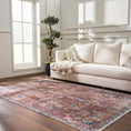 Load image into Gallery viewer, Burgundy Holi-2303 Washable Area Rug
