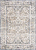 Load image into Gallery viewer, Arias Cream & Blue Washable Area Rug
