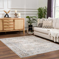 Load image into Gallery viewer, Arias Cream & Blue Washable Area Rug
