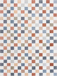 Load image into Gallery viewer, Alie Colorful Checkered Washable Rug
