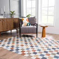 Load image into Gallery viewer, Alie Colorful Checkered Washable Rug
