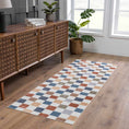 Load image into Gallery viewer, Alie Colorful Checkered Washable Rug
