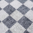 Load image into Gallery viewer, Alie Gray Checkered Washable Area Rug
