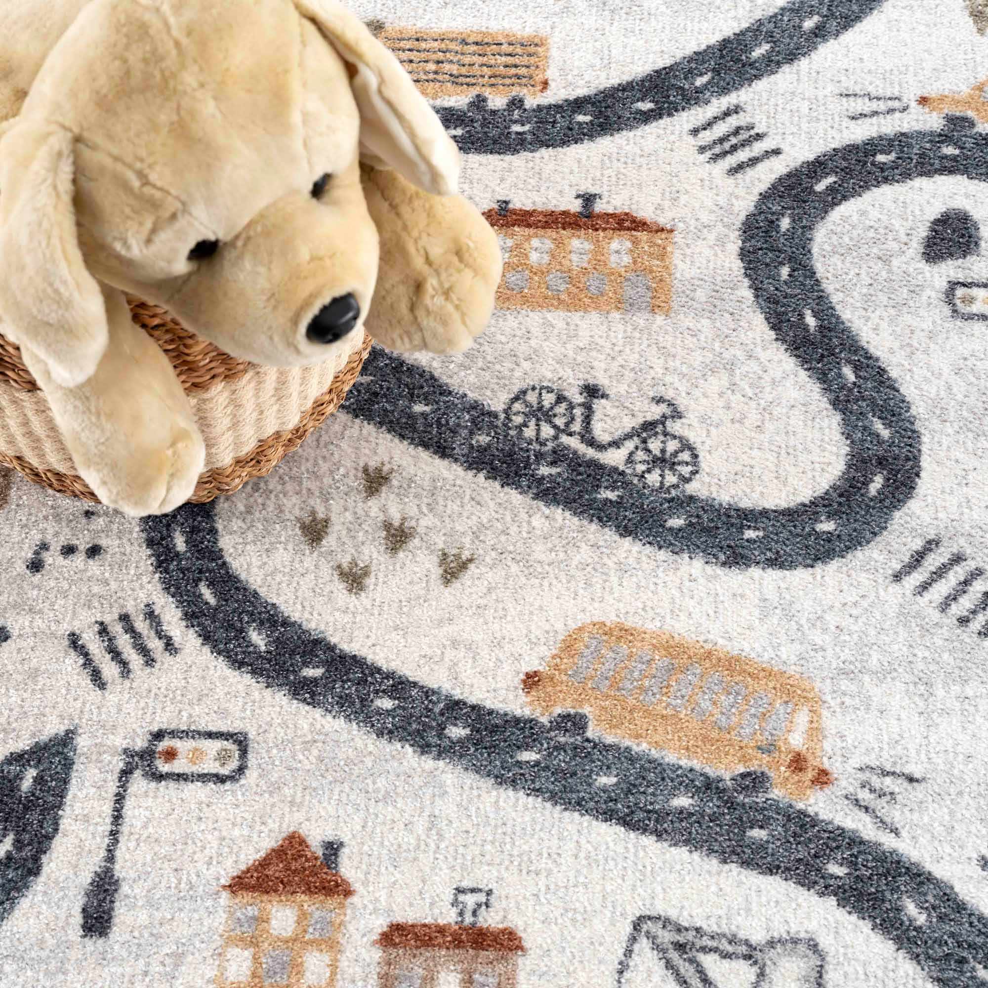 Mave Roads Washable Rug for Kids