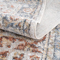 Load image into Gallery viewer, Akram Gray & Orange Washable Area Rug - Clearance
