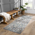 Load image into Gallery viewer, Cabacungan Gray & Blue Washable Area Rug
