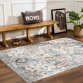 Load image into Gallery viewer, Cabacungan Gray & Blue Washable Area Rug
