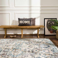 Load image into Gallery viewer, Cabacungan Gray & Blue Washable Area Rug
