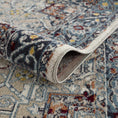 Load image into Gallery viewer, Cabacungan Blue & Rust Washable Area Rug - Clearance
