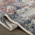 Load image into Gallery viewer, Cabacungan Blue & Rust Washable Area Rug - Clearance
