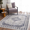 Load image into Gallery viewer, Cabacungan Cream & Gray Washable Area Rug
