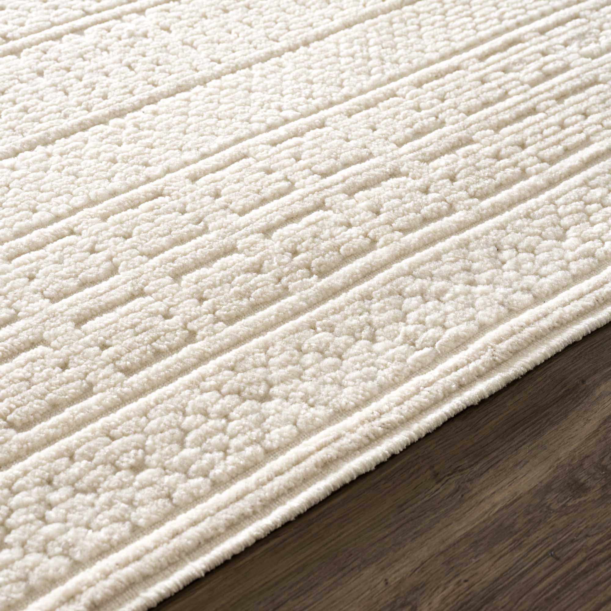 Bahar Cream Washable Area Rug