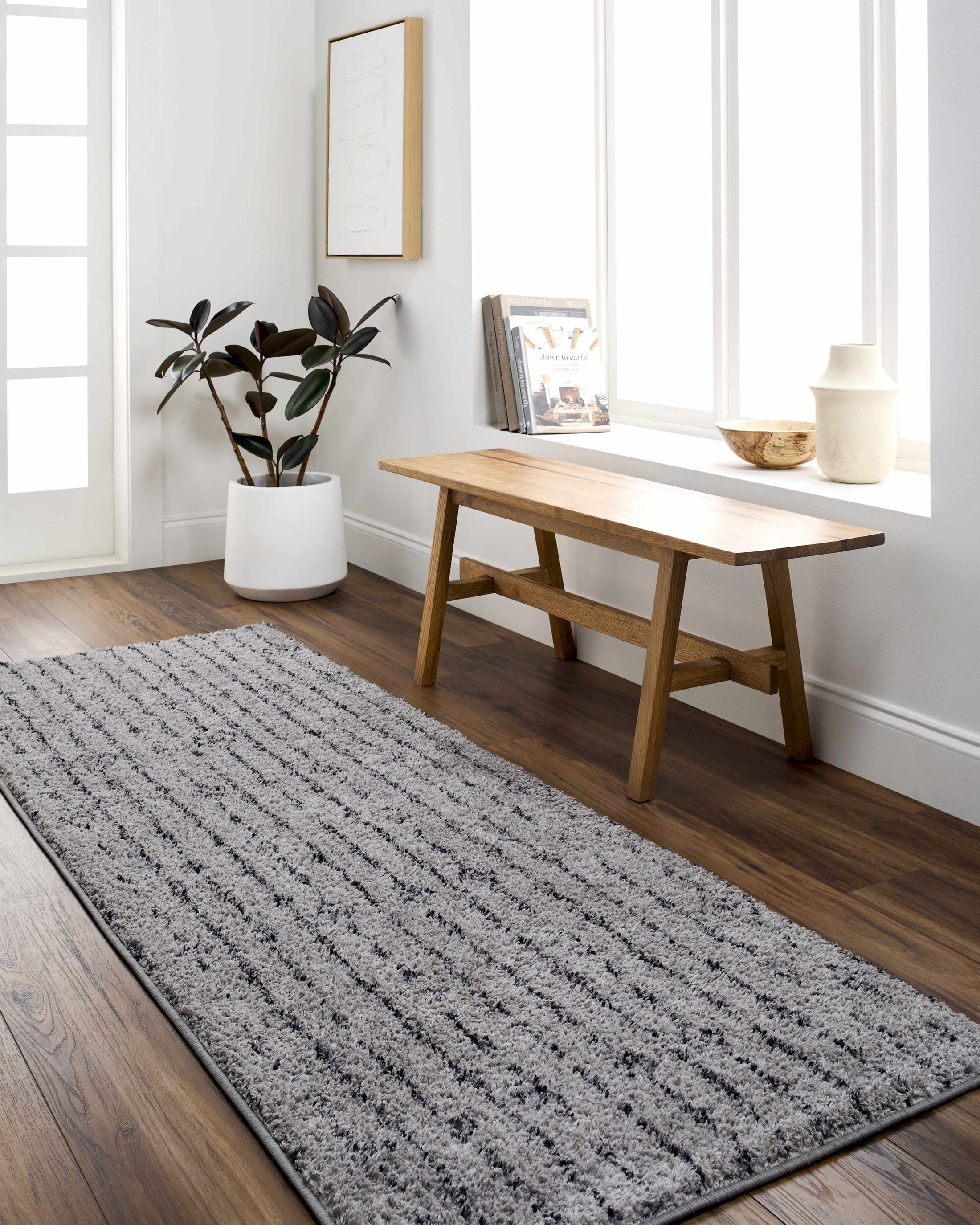 Demi Gray Washable Area Rug