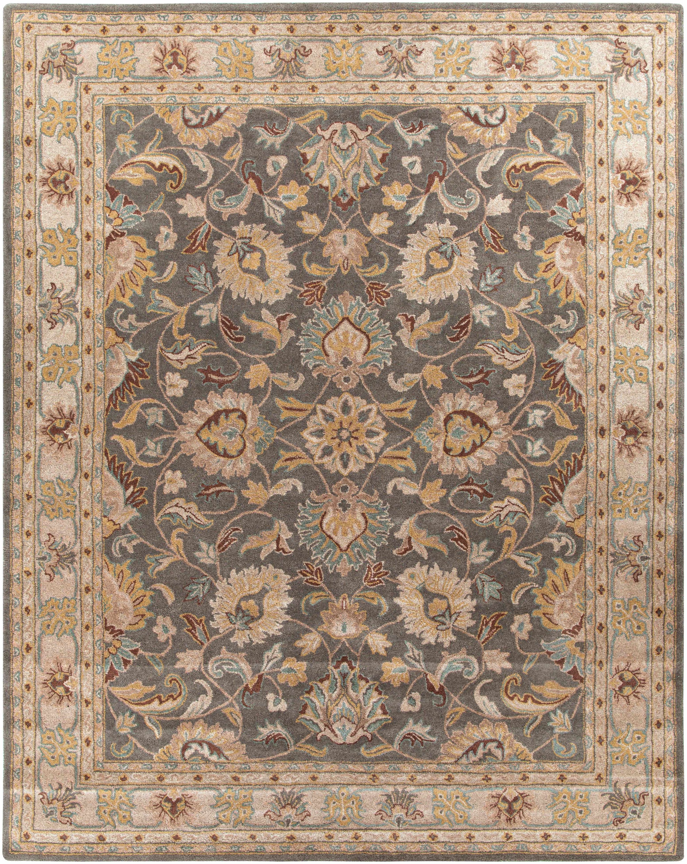 Cherryfield Hand Tufted Taupe Wool Rug